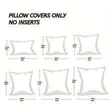 1pc Chenille Plain Color Farmhouse Throw Pillow Cover - Dark Grey - View 2