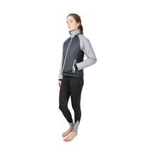 Hy Womens/Ladies Silva Flash Waterproof Padded Jacket (Black/Silver Reflective) - Black - View 3
