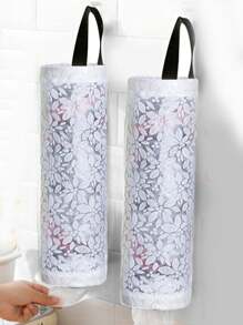 1pc Creative Wall Mounted Bin Bag Storage Bag Box Sorting Kitchen Plastic Bag Collector Punch Free Shopping Storage Bag