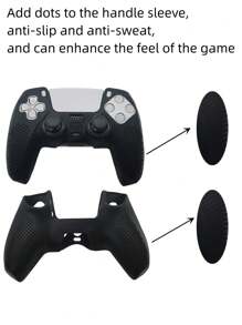 1pc PS5 Controller Storage Bag + 1pc Game Protective Cover + 2pcs Joystick Cap Set, Non-Slip, Anti-Scratch, Sweat-Resistant, Dust-Proof, Comprehensive Protection, Enhances Gameplay Experience - Multicolor - View 7