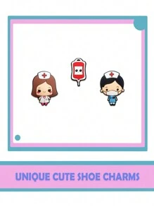 10-50 szt. zawieszek do butów z serii Doctor do chodaków i sandałów, ozdoby do butów, wysokiej jakości popularne zawieszki, świetny prezent dla nastolatków, mężczyzn, kobiet i dorosłych, pomysły na prezenty z akcesoriami do butów