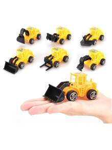 5/6 Construction Cake Decoration Vehicle Cake Decoration Set Excavator Cupcake Decoration Traffic And Road Signs Decoration Happy Birthday Party Supplies Gift