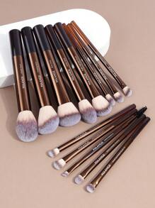 MAANGE 13pcs Professional Soft Long Aluminum Tube Makeup Brush Set,Soft Foundation Brush, Eyeshadow Brush, Eyebrow Brush, Blending Brush,Highlight Brush,Concealer Brush,Makeup Brush For Powder Liquid Cream,For Daily Use And Travel,Makeup Accessories Gifts For Friends ﻿ ﻿ ﻿