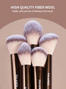 MAANGE 13pcs Professional Soft Long Aluminum Tube Makeup Brush Set,Soft Foundation Brush, Eyeshadow Brush, Eyebrow Brush, Blending Brush,Highlight Brush,Concealer Brush,Makeup Brush For Powder Liquid Cream,For Daily Use And Travel,Makeup Accessories Gifts For Friends ﻿ ﻿ ﻿