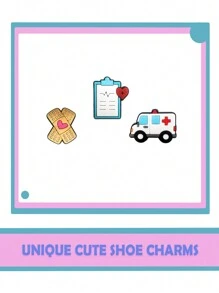 10-50 szt. zawieszek do butów z serii Doctor do chodaków i sandałów, ozdoby do butów, wysokiej jakości popularne zawieszki, świetny prezent dla nastolatków, mężczyzn, kobiet i dorosłych, pomysły na prezenty z akcesoriami do butów