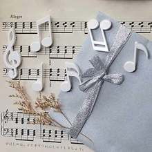 6 piezas Imanes con notas musicales: Imanes creativos con pentágrama de piano para la nevera - Decoración del hogar