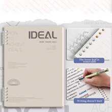 A5 Removable Notebook, Thick & High-Quality, 5-Ring Binder Back To School - one-size - View 8