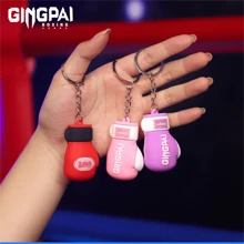 GINGPAI Mini Boxing Glove Keychain Pendant, Cartoon Soft Rubber Keyring Decoration For Boxing, MMA Fans And Students - Multicolor - View 4
