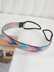 1条优雅复古波西米亚风撞色高弹力发带，适合女士度假旅行、海外海滩装扮、日常穿搭、派对聚会、朋友聚会等场合，也可作为波西米亚风头巾、吸汗发带、校园用品、大学用品、秋冬季发带、女士度假装扮发饰、优雅围巾、柔软头巾等。 - 彩色 - 查看 11