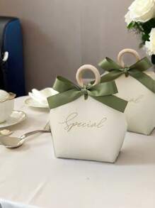 5 piezas/10 piezas Bolsas de papel DIY para regalo de dulces de boda, bolsas de fiesta de celebración para bodas