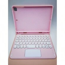 Custodia con tastiera touchpad compatibile con iPad, tastiera Bluetooth magnetica staccabile con portapenna S integrato, custodia con tastiera senza fili sottile e staccabile (rosa), funzione Sospensione/Riattivazione automatica, compatibile con iPad 1 2 3 4 5 6 7 8 9, iPad 10, iPad Pro 11, iPad Air 4, iPad Air 5