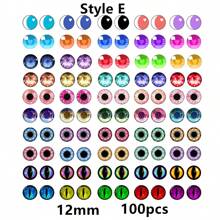 100pcs 6-12mm Photo Glass Cabochons Dragon Eyes Cat Eye Toys Handmade Dome Eyes DIY Jewelry Making Accessories - Eyes Glass Cabochons - View 22