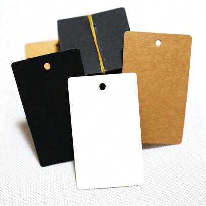 100Psc Square Kraft Paper Tags Blank Wedding Gift Price Handmade Sewing Labels Hang Clothing Garment Tags,Christmas