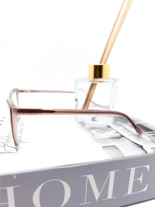 Vivioculos Glasses Frame For Women's Square Degree Acetate - 摩卡棕 - 查看 3