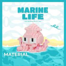 12 Types Of Ocean Animal Building Blocks, 2642pcs Micro Particle For Assembling Animal Models - Multicolor - View 16