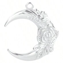 5 pièces Breloques pendentifs en acier inoxydable vintage plaqué or et argent en forme de tortue, de tournesol et de feuille pour la fabrication de bijoux DIY, colliers, bracelets, boucles d'oreilles, décoration de fermeture éclair de sac