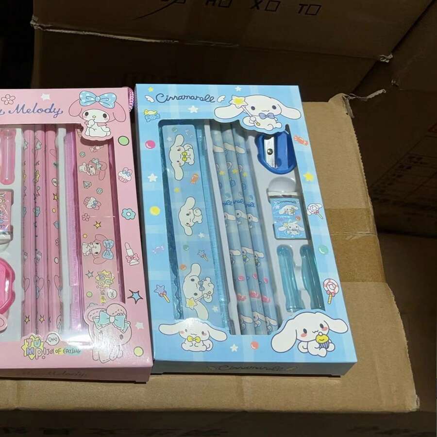 Stationery Set Kawaii Melody Children's School Supplies Pencil Eraser