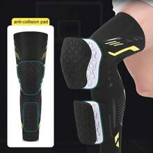 1 件运动蜂窝防撞护膝耐压防滑髌骨保护套户外篮球骑行跑步固定腿部保护器运动护具 - 彩色 - 查看 5
