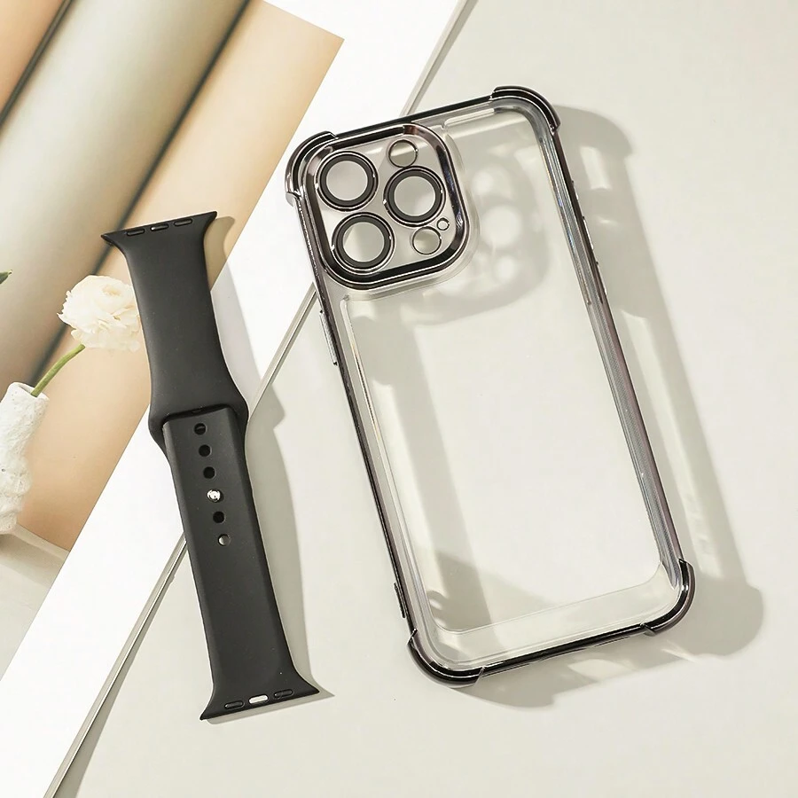 2pcs Set Soft Silicone Breathable Watch Band + Shockproof Camera