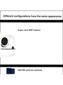 WJG 2MP 高清 1080P，双频 2.4G+5GWIFI 和 2.4GWIFI 可选配置室内外安防摄像机、PTZ 摄像机、智能室内外 PTZ IP 监控摄像机、无线 WIFI 摄像机、安防监控摄像机、IP 摄像机、PTZ 摄像机、智能室内外 PTZ IP 监控摄像机、家庭安防视频监控网络 PTZ 摄像机系统支持双向语音、2.4G/5G 网络系统双向 AUD、自动跟踪、报警和彩色夜视、泛光灯 - 白色 - 查看 12