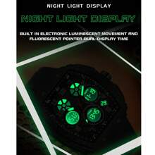 SANDA Men Watch Digital Quartz Military Sport Wristwatch Top Brand Luxury Alarm Date Week Stopwatch Strap Waterproof Electronic Male Clock Gift 6157 - Black - View 6