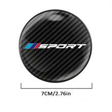 1pc Round Car Cup Holder Coaster Pad, Carbon Fiber Cup Holder Insert Non-Slip Cup Mat For BMW 1 3 5 7 2 4 6 X Series X1 X3 X5 X6 X4 - one-size - View 2