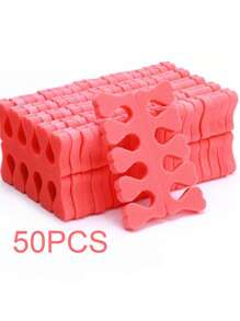 50pcs 50pcs Sponge Toe Separators Pedicure Set For Nail Polish- Premium Nail Art Painting And Polishing Tool Kit, 5 Funy Color,Nail Supplies,Nail Tools,Nail Art Tools,Back To School,Nails,Nail Tools For Press On Nails,Manicure Pedicure Tools - Multicolor - View 10