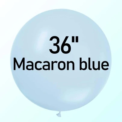 10pcs 36-Inch Super Big Macaron Blue Thick Latex Balloons Set, Suitable For Birthday, Wedding, Valentine's Day, Thanksgiving, Christmas, Halloween, New Year, School Opening Season And Home Decoration, Christmas