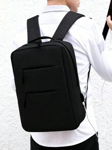 Mochila grande de 15.6 pulgadas con puerto de carga USB externo, multifuncional para negocios, viajes, compras y mochila talla grande fácil. Mochila de viaje Scream Bag, mochila de invierno, mochila del Día de San Valentín, artículos esenciales de viaje, mochila escolar grande, mochila para portátil, mochila de camping