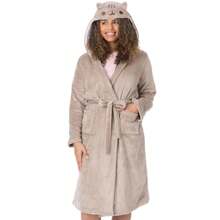Pusheen Womens/Ladies Novelty Robe (Brown) - Brown - View 1