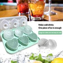Khuôn làm đá viên silicon hình trái tim hoa hồng và sô cô la đa năng, dễ dàng tháo khuôn cho đồ uống, bánh pudding, thạch, kẹo - Phải có cho quầy bar tại nhà, nhà bếp, tiệc Halloween - Nhiều màu - Xem 1