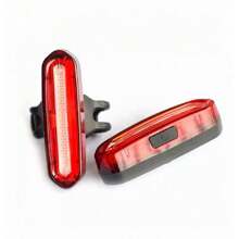 Rechargeable LED Bike Taillight (AQY-096) 02 UNITS - màu đen - Xem 2