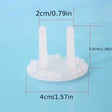 10pcs Thick Round Head Electrical Outlet Covers, Bear Shaped Electrical Socket Covers, Anti-Shock Outlet Protectors