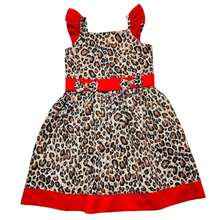 Children's Party Dress - REF:1347 - Rust Brown - View 1