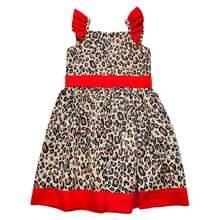 Children's Party Dress - REF:1347 - Rust Brown - View 4
