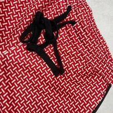 Men's Drawstring Waist All Over Print Track Pants Skinny Fit Casual Jogger Sweatpants Side Stripe Elastic Waist And Ankle Lightweight Gym And Fitness - 紅色 - 查看 4