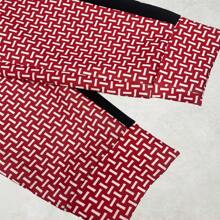 Men's Drawstring Waist All Over Print Track Pants Skinny Fit Casual Jogger Sweatpants Side Stripe Elastic Waist And Ankle Lightweight Gym And Fitness - 紅色 - 查看 6