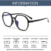 Reading Glasses, Prescription Glasses, Rest Glasses, Presbyopia, Square, Modern, Frame, Powers 1.0 To 4.0, Hexagonal, Square - màu đen - Xem 4