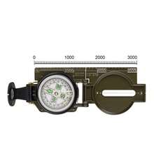 Brujula Militar Con Liquido Y Luz Fluorecente  Para Campismo Pj147 - Verde - Ver 2