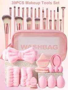 (Màu cà phê hồng) Bộ cọ trang điểm 18-20-22-25-30 chiếc, cọ tán phấn mắt bằng sợi tổng hợp cao cấp, dụng cụ mỹ phẩm + Bộ dụng cụ trang điểm 16 chiếc, Bộ cọ, Bộ cọ trang điểm, Bộ cọ trang điểm, Bộ trang điểm hoàn chỉnh, Bộ cọ trang điểm, Bộ trang điểm hoàn chỉnh, Bộ cọ, Bộ cọ trang điểm, Bộ quà tặng trang điểm - Nhiều màu - Xem 14