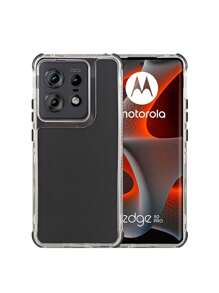 Funda 360 3 En 1 Uso Rudo Color Metal Para Moto Edge 50 Pro Rainbow - Negro - Ver 1