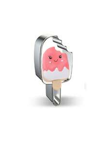 1 Stück Ausstechform aus Edelstahl in Eiscremeform, zum Verzieren von Kuchen, Sommer