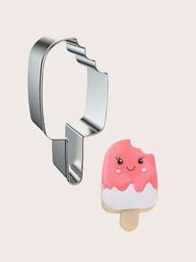 1 Stück Ausstechform aus Edelstahl in Eiscremeform, zum Verzieren von Kuchen, Sommer