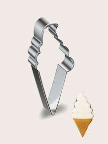 1 Stück Ausstechform aus Edelstahl in Eiscremeform, zum Verzieren von Kuchen, Sommer