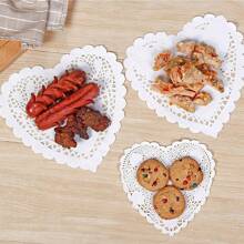 100pcs, White Paper Doilies, Disposable Paper Lace Doilies For Food Decorative Doilies Placemats For Table Wedding Birthday Cakes Desserts Food Decoration - Assorted Sizes (Round Rectangle Oval Heart) Air Fryer Kitchen Air Fryer Liners Air Fryer Paper Airfryer Air Frier - White - View 9