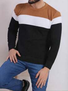 Men Sweaters - Khaki - View 1