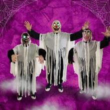 Halloween Mask Mascara Costume Party Horrible Monster Led Novelty - 米色 - 查看 8