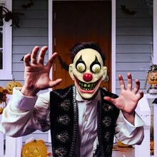 Halloween Mask Mascara Costume Party Horrible Monster Led Novelty - 米色 - 查看 4