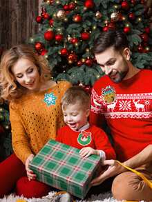 Nhãn dán sắt Giáng sinh, Cây thông Noel lấp lánh, Nhãn dán thêu, Bông tuyết sáng, Vòng hoa nai sừng tấm, Tất ông già Noel may trên quần áo, Nhãn dán, Quần jean, Mũ, Áo sơ mi, Áo len, Đồ trang trí - Nhiều màu - Xem 4
