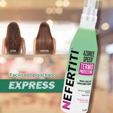 Termo Protector Azoree Speed Nefertiti - Protección Térmica Rápida para Cabello - Agua verde azul - Ver 5